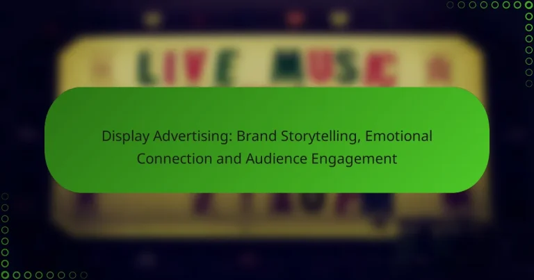 Display Advertising: Brand Storytelling, Emotional Connection and Audience Engagement