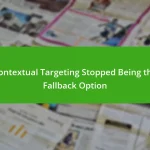 Contextual Targeting Stopped Being the Fallback Option